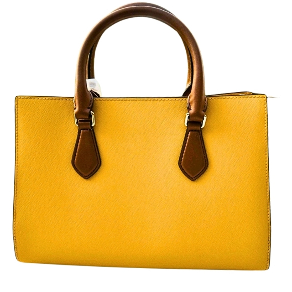Michael Kors Sheila Satchel in Jasmine Yellow Multi - Picture 3 of 5